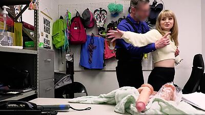 Teen Evie Christian gets busted for shoplifting by officer Mancini