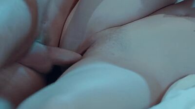 Sensual babe with small boobs bathed and fucked in pussy