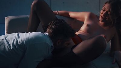 Erotic pussylicked babe in lingerie drives cock till cum