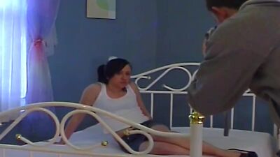 Slim English stunner penetrated hard missionary style
