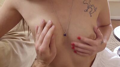 Lusty teen stepsister Gia Paige seducing stepbrother with her perfect tits