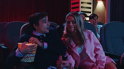 Movie theatre had teen couple fucking disburbing old people trying to watch