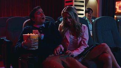 Movie theatre had teen couple fucking disburbing old people trying to watch