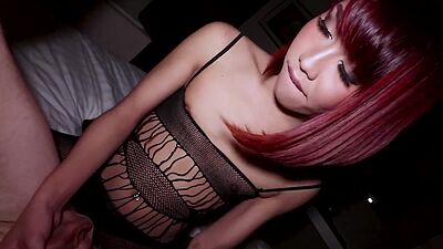 Tiny Asian ladyboy teen Many fucks a guy anal before he fucked her ass too