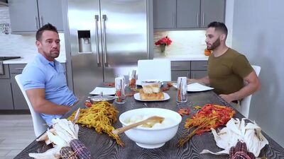 Army Boy Meets Busty Stepmom For Thanksgiving