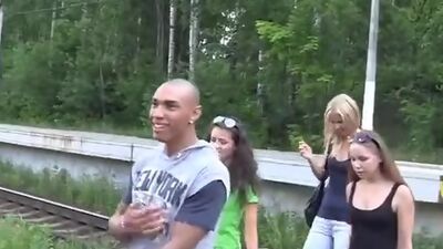 Hot foursome student sex at porn party