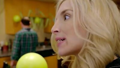 Sisters Jericha Jem and Piper Perri set aside their arguing to tag team their step brother with BJs and a horny fuck