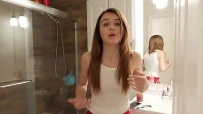 Naive teen Rosalyn Sphinx tries to help her stepbrother and winds up fucking him in her cock craving bare pussy