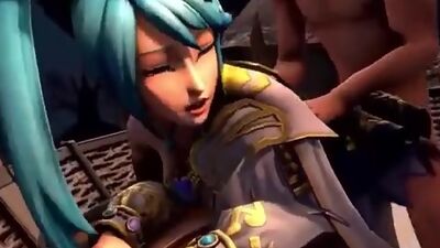 Wild 3D babes express their love for sucking and fucking