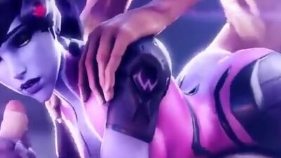 Wild 3D babes express their love for sucking and fucking