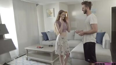 Samantha Hayes sets up a recording then fucks her host brother and host mom Sofie Marie in a raunchy hardcore threesome