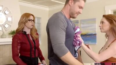 Edyn Blair and Tina Rayne are sick of being spied on so they set up a horny threesome where only they get to cum