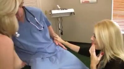 Step Mom and Daughter Tag Team Doctor