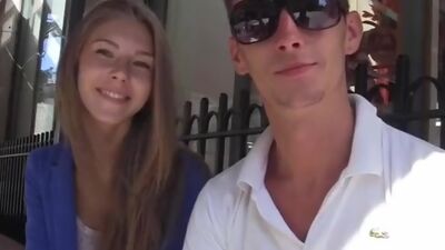 Young couple fucked at a photo shoot