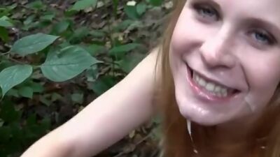 Amazing outdoor fuck for a sexy blonde