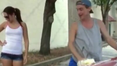 Ashley Storm Public Handjob