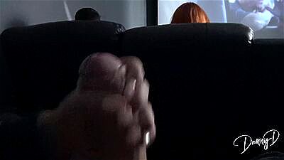 POV Cinema Fuck! My Mates Little Sister Sucks & Fucks In Public!!