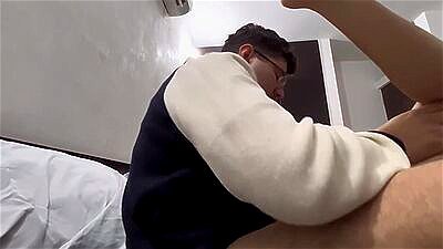 College Classmate Came to my Room to do Homework