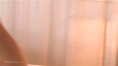 Incredibly beautiful woman with big tits makes love, the best porn video