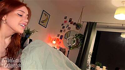 Sharing a bed with my sister's best friend - she gets her first big dick