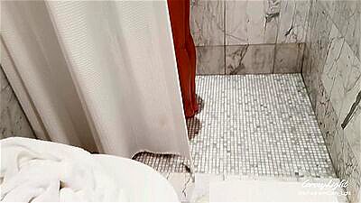 Step Mom caught Step Son jerking off and helps to cum quick on her pussy while her Husband is home