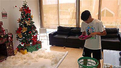 MY STEPMOM GETS MAD AT ME BECAUSE SHE CAUGHT ME MASTURBATING WITH HER PANTIES.