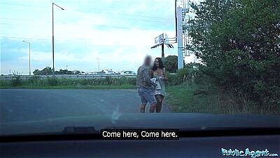Public Agent Australian reality star MILF Hayley Vernon hardcore public doggystyle at side of road