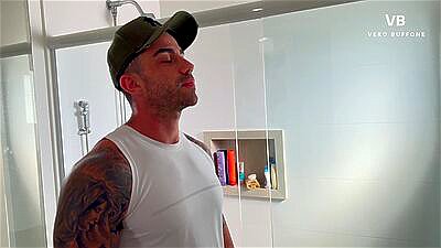 I surprised my son's friend masturbating with my panties