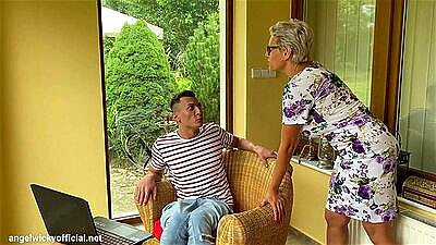 Angel Wicky step mon fucking step son