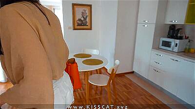 DAY 4 - Step mom share bed in hotel room with Step son Surprise fuck creampie for Step mother