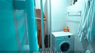 DAY 4 - Step mom share bed in hotel room with Step son Surprise fuck creampie for Step mother