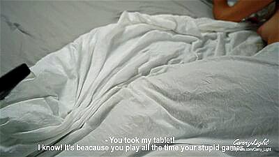 Step Mom Wakes up to a Hard Cock of her Step Son after Grinding and Pussy Fingering He cums Twice