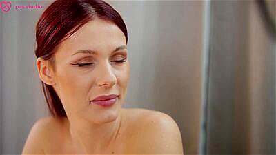 Red head Milf hot steps mom best friend teach sex and share bed & fuck