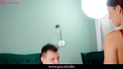 Red head Milf hot steps mom best friend teach sex and share bed & fuck