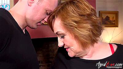 AGEDLOVE Massager massages a woman with his penis