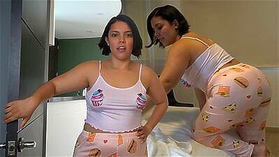 Stepmom comes into my room to clean it and asks me to massage her big ass