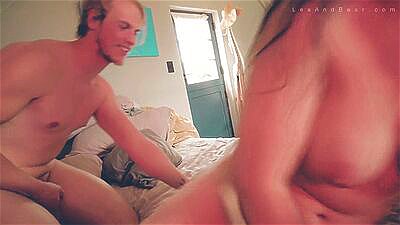 Lea's Wild Weekends : Vol 3 : Husband shares wife with friend, taking turns making her cum.