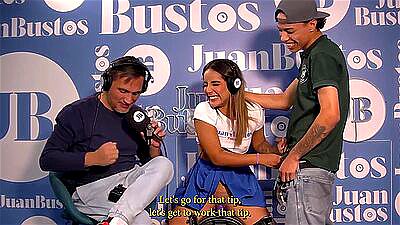 Natalia Garcia Orders a hamburger to suck the delivery guy's cock on Juan Bustos Podcast