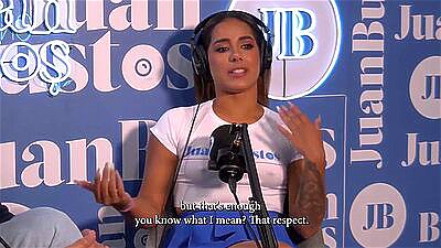 Natalia Garcia Orders a hamburger to suck the delivery guy's cock on Juan Bustos Podcast