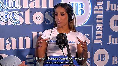 Natalia Garcia Orders a hamburger to suck the delivery guy's cock on Juan Bustos Podcast