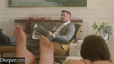 Deeper. Mischevious Elena Koshka Playfully Seduces Her Friends Step-Father