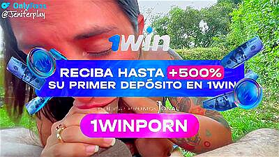 I am so horny that I take off the CONDOM from a stranger and he cums in my vagina jenifer play