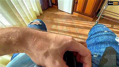 The stepmother thought she accidenatlly fell on her stepson's dick. He had planned it!