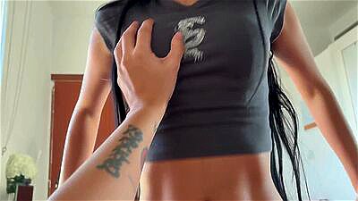 My stepsister insists on fucking her and fills my cock with her cum