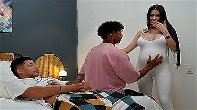 My stepbrother's pregnant cuckold wife - Danner Mendez & Ambar Prada