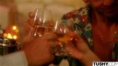 TUSHY Gorgeous April Lives Her Double Penetration Fantasy