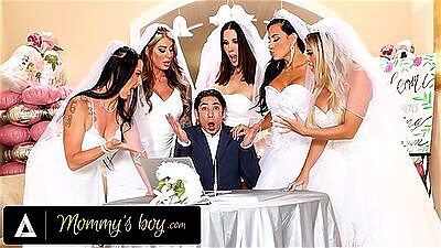 MOMMY'S BOY - Furious MILF Brides Reverse Gangbang Hung Wedding Planner For Wedding Planning Mistake