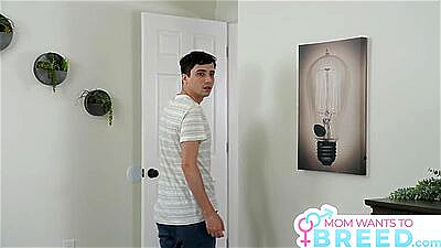 MILF Sandy Love asks Stepson, "Can you see my nipples through this shirt?" -S3:E8