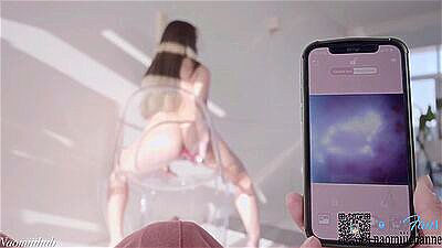 After anal creampie, insert a camera into the anal and observe it