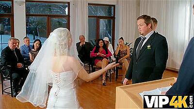 Euro Bride Gets Fucked by Husband's Friend Right After Wedding